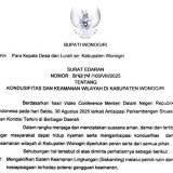 Bupati Wonogiri Imbau Warga Aktifkan Siskamling untuk Jaga Kondusifitas Wilayah