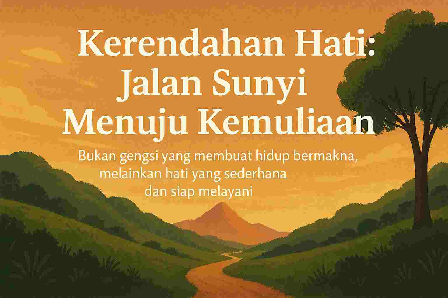 Kerendahan Hati: Jalan Sunyi Menuju Kemuliaan