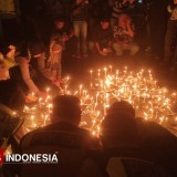 Driver Ojol Banjarnegara Gelar Doa Bersama dan Nyalakan 1000 Lilin ‎