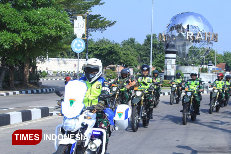 Dandim 0617 Majalengka Pimpin Patroli Pengamanan Aksi Unjuk Rasa