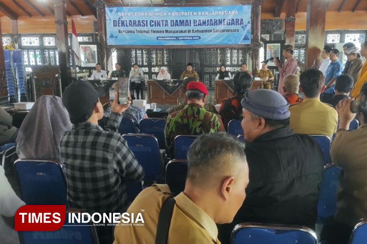 Deklarasi Cinta Damai Banjarnegara Bersama Seluruh Elemen Masyarakat