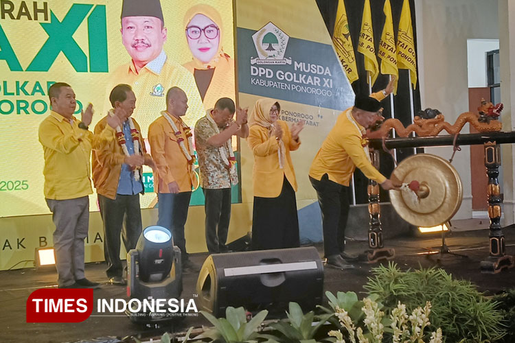 Ketua DPD Golkar Jatim Ali Mufthi Buka Musda XI Golkar Ponorogo