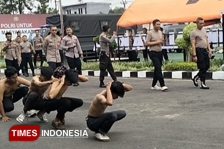 Puluhan Remaja Diamankan Usai Diduga Menyusup Aksi Ojol Tasikmalaya dan Picu Ricuh