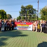 Bersama Polresta Banyuwangi Pelajar SMA Berikrar Jadi Pemuda Anti Kekerasan dan Tawuran