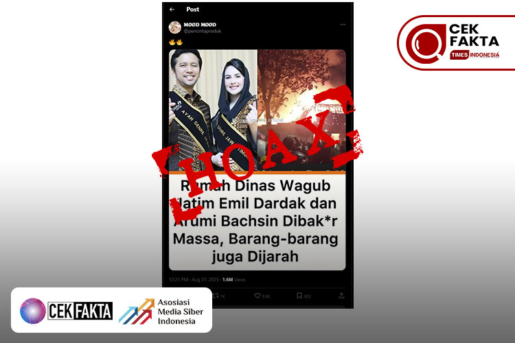 Tangkapan layar unggahan media sosial.