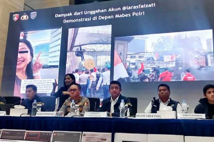 Laras Faizati Jadi Tersangka Usai Diduga Provokasi Bakar Mabes Polri, Ini 6 Faktanya