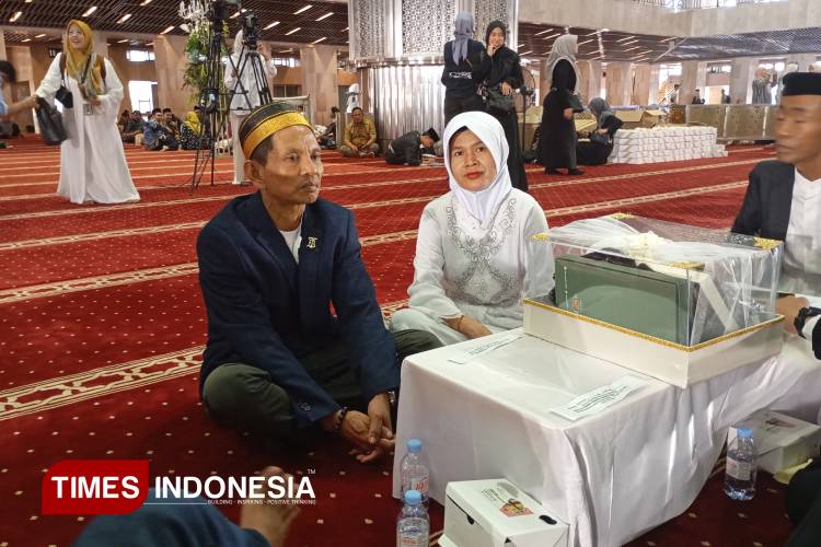 Bahagia di Istiqlal, Pramana dan Teti Resmi Nikah Negara Lewat Nikah Massal Kemenag