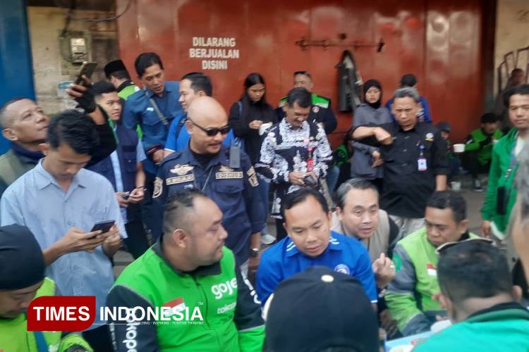 Temui Ratusan Ojol, Wawali Kota Malang Janji Sediakan Shelter di Sejumlah Titik