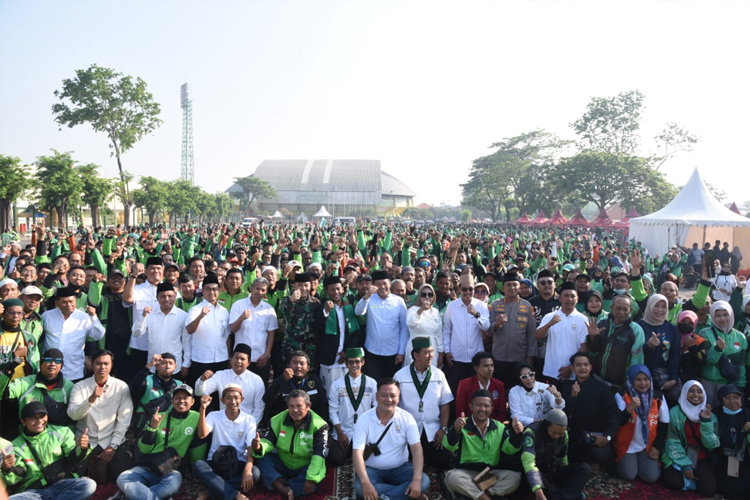 Doa Bersama untuk Affan, Ojol Sidoarjo Siap Jaga Kota Delta Tetap Aman