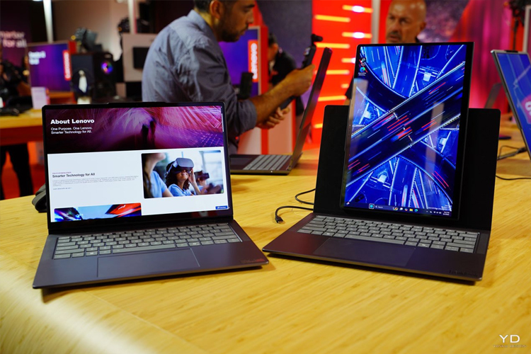 Makin Inovatif, Lenovo Perkenalkan Konsep Laptop Berlayar Putar 90 Derajat