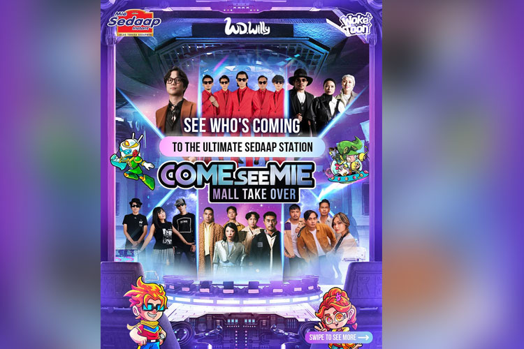 Flayer official dari Come See Mie Fest dengan line up musisi yang tampil. (FOTO: instagram mie sedap)
