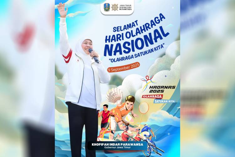 Hari Olahraga Nasional, Gubernur Khofifah Serukan Semangat Persatuan dan Junjung Sportivitas