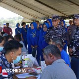 Berbagi Sembako dan Periksa Kesehatan di HUT ke-80 TNI AL, Begini harapan Dankodaeral VII