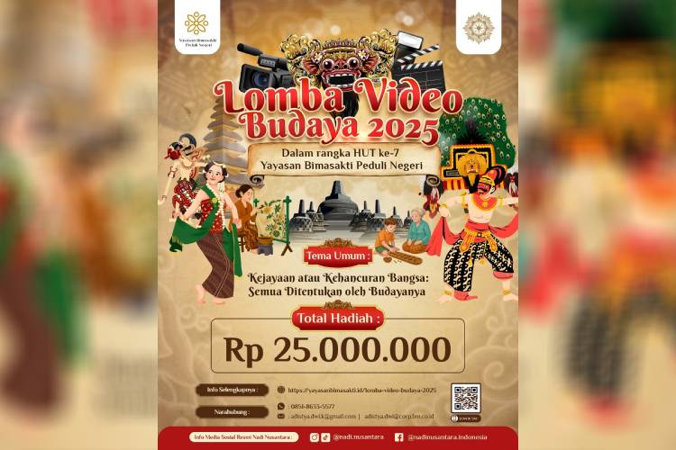 Poster Lomba Video yang digelar oleh Yayasan Bimasakti Peduli Negeri, Claket, Pacet, Kabupaten Mojokerto, Selasa (9/9/2025) (Dok. TIMES Indonesia)