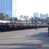 4.216 Personel Gabungan Amankan Demo Mahasiswa di Depan Gedung DPR RI