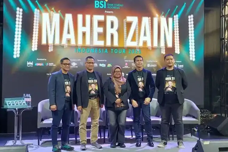 Suasana konferensi pers konser Maher Zain yang digelar di Jakarta, Selasa (9/9/2025). (Foto: Antara/Adimas Raditya)