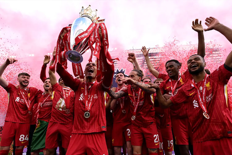 Liverpool, juara Liga Inggris musim lalu menjadi kandidat kuat juara Liga Inggris 2025/26 berdasarkan analisis terbaru dari CIES Football Observatory, lembaga riset olahraga internasional. (foto: PremierLeague.com)