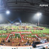 Meriah, Wakil Wali Kota Bontang Buka Pupuk Kaltim Cup 2025, Loktuan Terbaik Lomba Yel-Yel