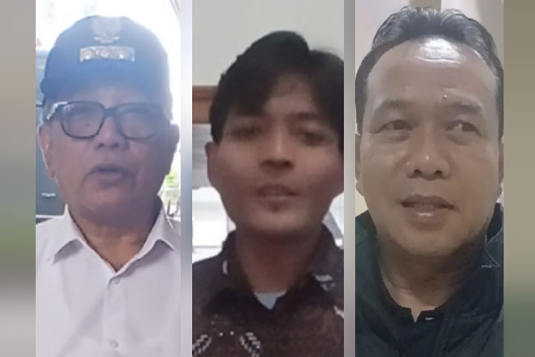 Kolase Foto - Wali Kota Banjar, Pembina POSNU, dan Ketua DPRD.