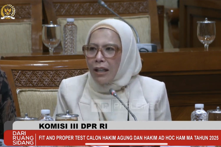 Uji Kelayakan Calon Hakim Agung, Anggota DPR Tanya Diana Malemita Ginting soal Pajak Karbon