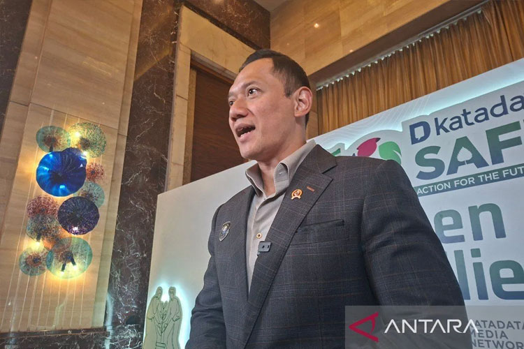 Menteri Koordinator Bidang Infrastruktur dan Pembangunan Kewilayahan (Menko IPK) Agus Harimurti Yudhoyono (AHY). (Foto: Antara)