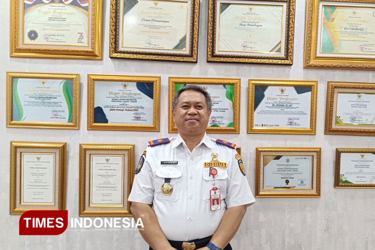 Kepala Dinas Perhubungan Provinsi Jawa Timur, Dr. Ir. Nyono. (foto: Rudi Mulya/TIMES Indonesia)