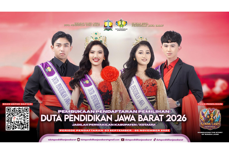 Jaring Generasi Muda Inspiratif, Pendaftaran Duta Pendidikan Jawa Barat 2026 Dibuka