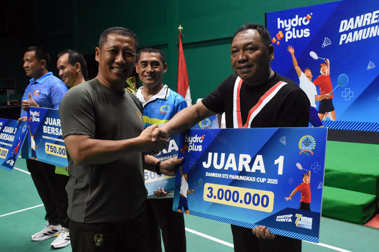Kodim 0705/Magelang berhasil menjadi Juara Umum Danrem 072/Pamungkas Cup 2025. (FOTO: Penrem 072/Pamungkas)