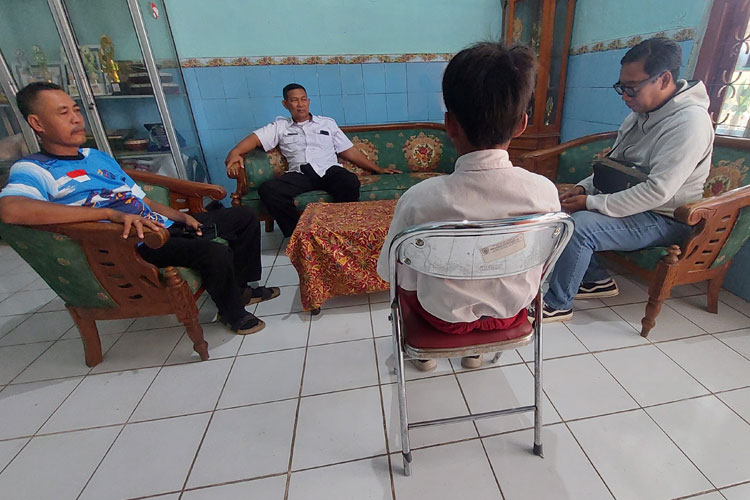 RF korban percobaan penculikan yang berhasil lolos. (Foto: Kepsek for TIMES Indonesia)