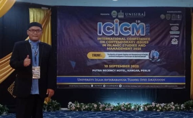 Mamdukh Budiman at the International Conference on Contemporary Issues in Islamic Studies and Management 2025 (5th ICICM 2025). (Foto: Doc)