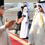 Presiden RI Prabowo Subianto Tiba di Doha Temui Emir Qatar