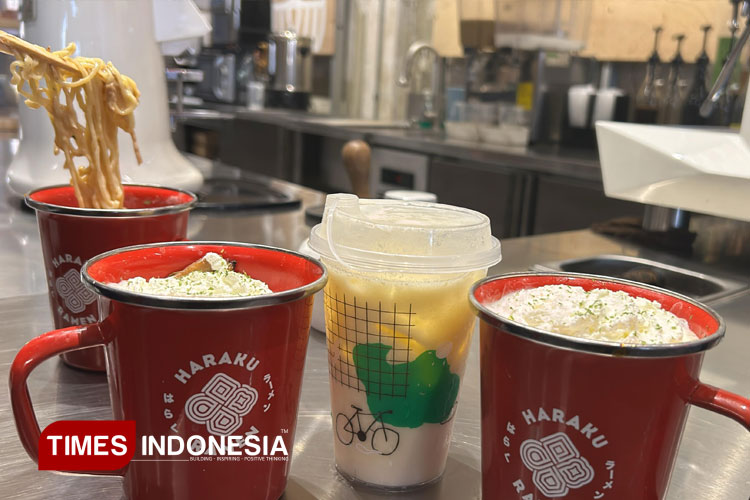 Sensasi Kuliner Unik Ramen Cappuccino Hadir di Haraku Ramen Jokopi Surabaya