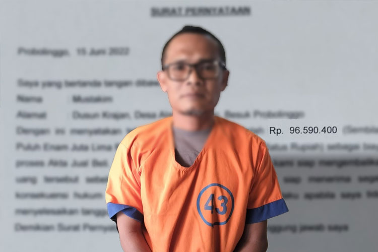 MS (44) Eks PNS yang diduga menipu warga