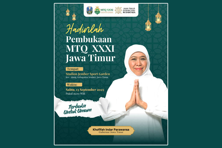 MTQ XXXI Jatim Digelar di Jember, Gubernur Khofifah Ajak Merawat Nilai-nilai Al-Quran
