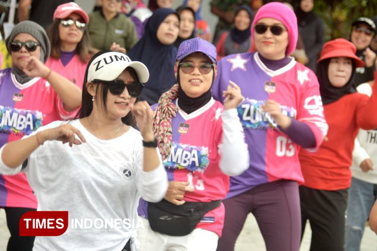 Semarak Senam Zumba dan Bazar Kuliner Meriahkan Borobudur Agung Malang
