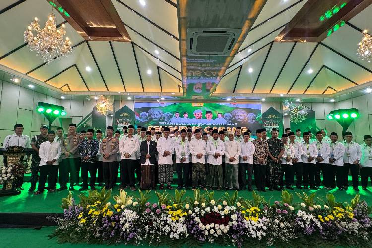 PCNU Kabupaten Mojokerto Dilantik: KH Abdul Muchid sebagai Ketua Tanfidziyah, KH Muslich Abbas sebagai Rais Syuriyah