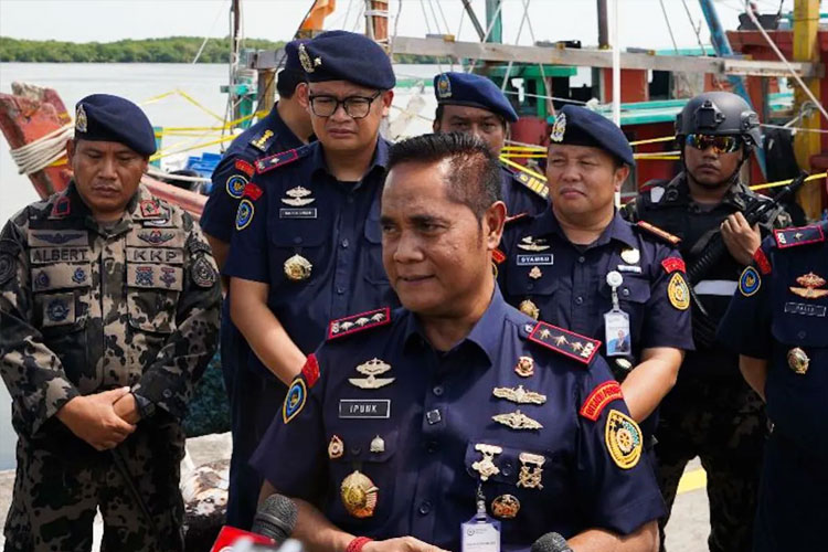 KKP Ungkap Kronologi Pembakaran Kapal Pengawas di Pesisir Selatan, Sumbar