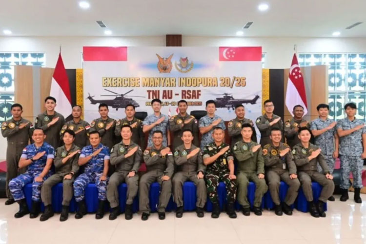 TNI AU dan RSAF Gelar Latma Manyar Indopura ke-20 di Lanud Roesmin Nurjadin Pekanbaru