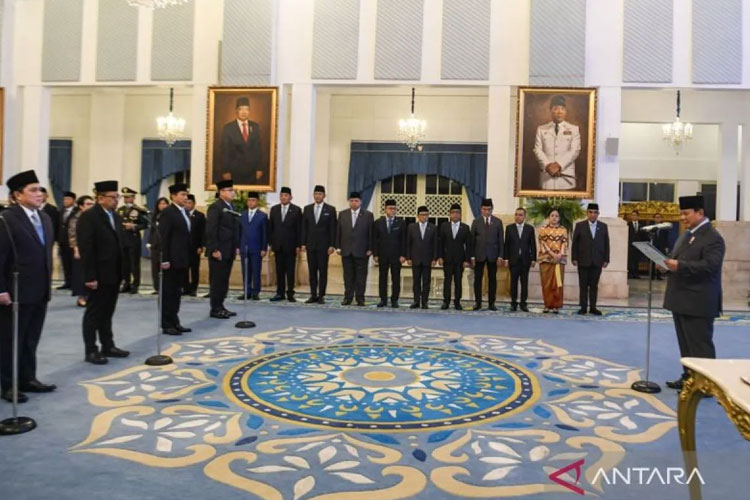 Reshuffle Jilid III, Presiden Prabowo Subianto Lantik 11 Pejabat Baru di Istana Negara
