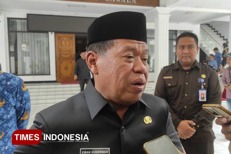 Bupati Majalengka, H Eman Suherman. (FOTO: Jaja Sumarja/TIMES Indonesia)