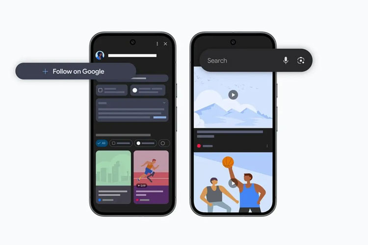 Ilustrasi tampilan baru Discovery Feed di aplikasi Google. (Foto: Google)