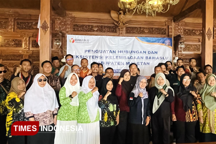 Kegiatan Penguatan Hubungan dan Eksekusi Kelembagaan Bawaslu Kabupaten Magetan. (FOTO: Aditya Candra/TIMES Indonesia)