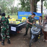 Sambut HUT ke-80 TNI, Lanud Abdulrachman Saleh Gelar Gerakan Pangan Murah