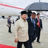 Prabowo Tiba di Osaka, Kunjungi Paviliun Indonesia di Expo 2025