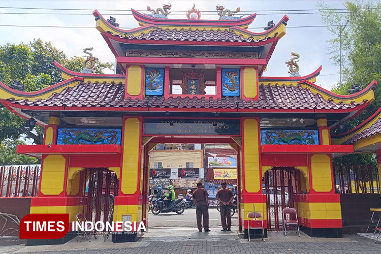Klenteng Eng An Kiong, berdiri sejak 1825 dan kini menjadi salah satu cagar budaya tertua di Malang. (Foto: Vicky Afrizal Bima Widion/TIMES Indonesia)
