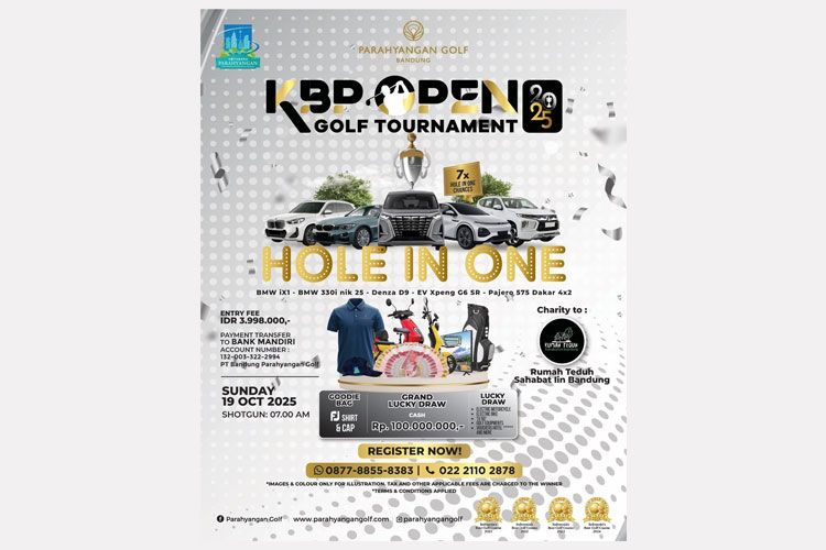 Dapatkan Hadiah Mobil hingga Uang Ratusan Juta di Turnamen Golf KBP Open 2025