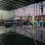 Gudang Cleaning Service dan Sortir Limbah Kayu PT INKA Banyuwangi Terbakar
