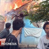 Gas Elpiji Bocor, Rumah Semi Permanen di Jemur Wonosari Terbakar