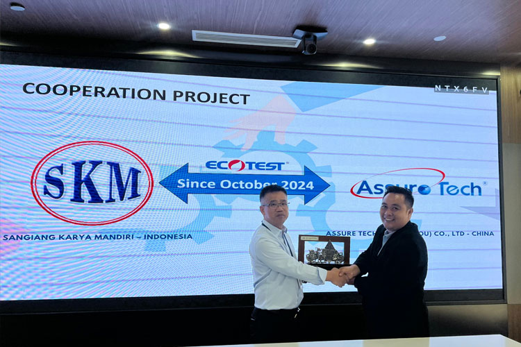 Assure Tech Co., Ltd, represented by PT Sangiang Karya Mandiri, introduced its flagship product, ECOTEST.