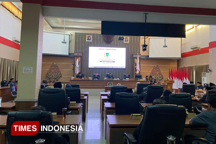 Rapat Paripurna DPRD Pangandaran (Foto : Acep Rifki Padilah/TIMES Indonesia)
